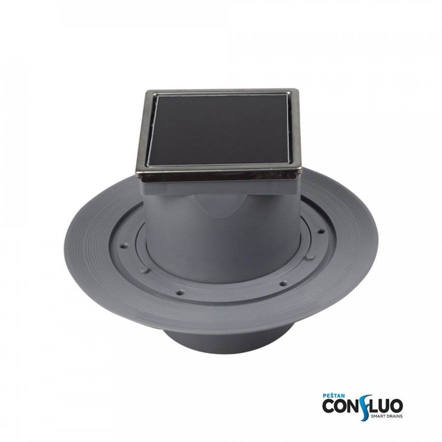 Confluo Standard 10Х10 Vertical Dry Black Glass