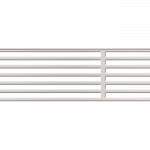 Решетка для дренажного желоба 100 мм, нержавеющая сталь, арт. ADZ-R324
