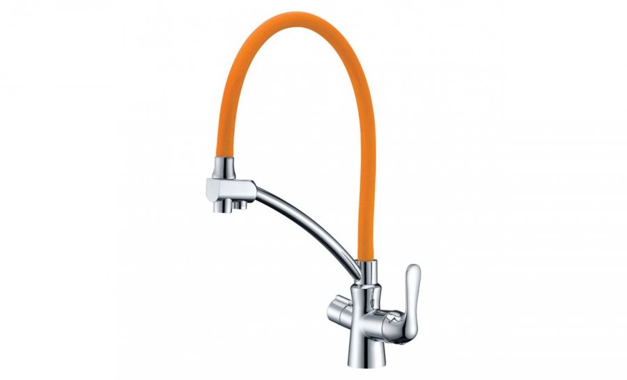Смеситель Lemark Comfort LM3070C-Orange для кухни  с подключением к фильтру с питьевой водой