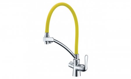 Смеситель Lemark Comfort LM3070C-Yellow для кухни  с подключением к фильтру с питьевой водой
