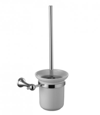 Стандарт Аксессуары для ванной, ершик для унитаза с держателем (стакан-керамика), хром LM2140C