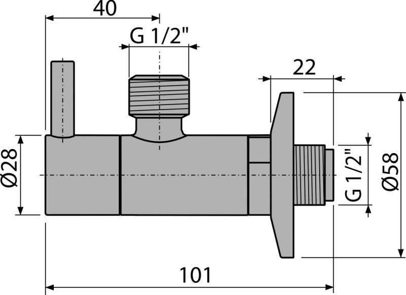 Угловой вентиль с фильтром 1/2 × 1/2, круглый, антик, арт.ARV003-ANTIC