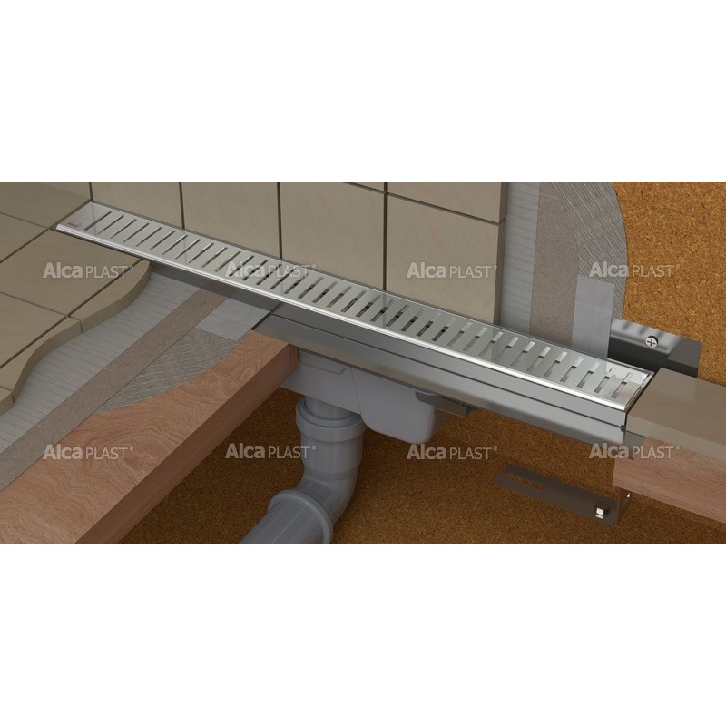 Водоотводящий желоб Alcaplast APZ1004-550 Flexible вертикальный выпуск